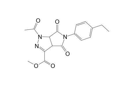 Methyl 1-acetyl-5-(4-ethylphenyl)-4,6-dioxo-1,3a,4,5,6,6a-hexahydropyrrolo[3,4-c]pyrazole-3-carboxylate