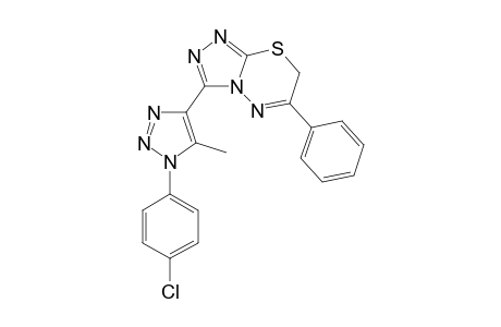 3-(1-(4-chlorophenyl)-5-methyl-1H-1,2,3-triazol-4-yl)-6-phenyl-7H-[1,2,4]triazolo[3,4-b][1,3,4]thiadiazine