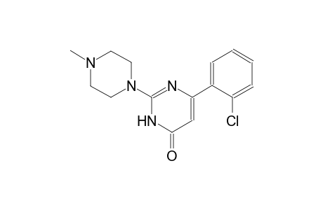 4(3H)-pyrimidinone, 6-(2-chlorophenyl)-2-(4-methyl-1-piperazinyl)-