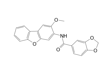 Benzo[1,3]dioxole-5-carboxylic acid, (2-methoxydibenzofuran-3-yl)amide