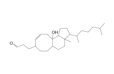 4-Methyl-5-(6-methylheptan-2-yl)-13-(3-oxopropyl)tricyclo[7.6.0.0(4,8)]pentadec-11-en-9-ol