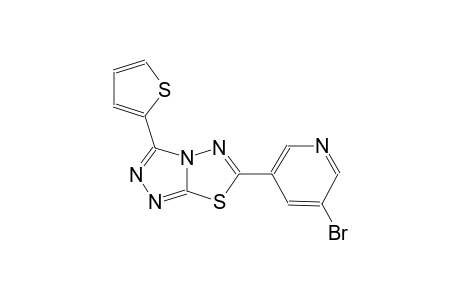 [1,2,4]triazolo[3,4-b][1,3,4]thiadiazole, 6-(5-bromo-3-pyridinyl)-3-(2-thienyl)-