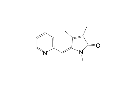 E-1,3,4-TRIMETHYL-5-(2-PYRIDYLMETHYLIDENE)-3-PYRROLIN-2-ONE