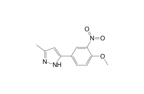 1H-Pyrazole, 3-(4-methoxy-3-nitrophenyl)-5-methyl-