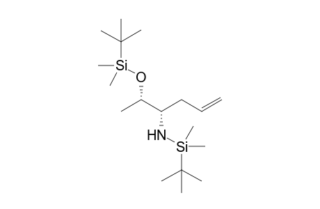 syn-4-(N-tert-Butyldimethylsilyl)amino-5-(tert-butyldimethylsilyloxy)hexene