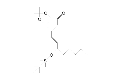 6-(3-[T-Butyl-dimethylsilyloxy]-1(E)-octenyl)-2,2-dimethyl-3ab, 5,6a,6ab-tetrahydro-4H-cyclopenta-1,3-dioxol-4-one