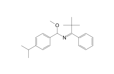 N-(2,2-dimethyl-1-phenylpropylidene)-4-isopropyl-.alpha.-methoxybenzylamine