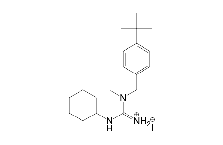 Guanidine, N'-cyclohexyl-N-[[4-(1,1-dimethylethyl)phenyl]methyl]-N-methyl-, monohydriodide