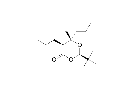 (2R,5S,6S)-2-tert-Butyl-6-butyl-6-methyl-5-propyl-1,3-dioxan-4-one