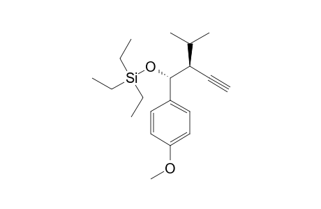 (+)-TRIETHYL-[(1R,2R)-(2-ISOPROPYL-1-(4-METHOXYPHENYL)-BUT-3-YNYLOXY)]-SILANE