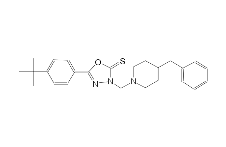 3-[(4-benzyl-1-piperidinyl)methyl]-5-(4-tert-butylphenyl)-1,3,4-oxadiazole-2(3H)-thione