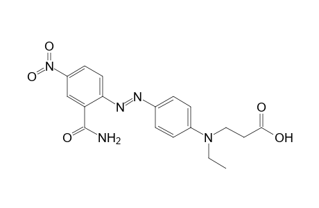N-Ethyl-N-(2-carboxyethyl)-4-(4-nitro-2-carbamyl-phenylazo)-aniline