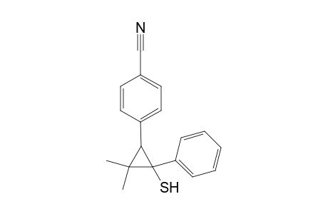 cis- and trans-4-(2-Mercapto-3,3-dimethyl-2-phenylcyclopropyl)benzonitrile