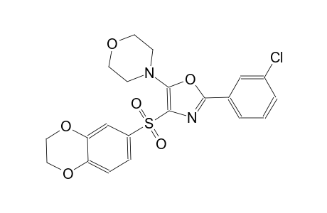morpholine, 4-[2-(3-chlorophenyl)-4-[(2,3-dihydro-1,4-benzodioxin-6-yl)sulfonyl]-5-oxazolyl]-