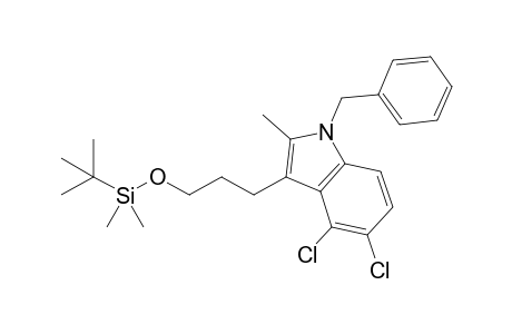 N-Benzyl-3-(3-{tert-Butyldimethylsilyloxy}propyl)-4,5-dichloro-2-methyl-1H-indole