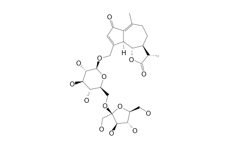 CICHORIOSIDE-E;JACQUINELIN-15-O-BETA-D-FRUCTOFURANOSYL-(2->6)-BETA-D-GLUCOPYRANOSIDE