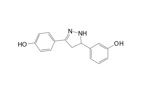 3-(4'-Hydroxyphenyl)-5-(3'-hydroxyphenyl)-2-pyrazoline