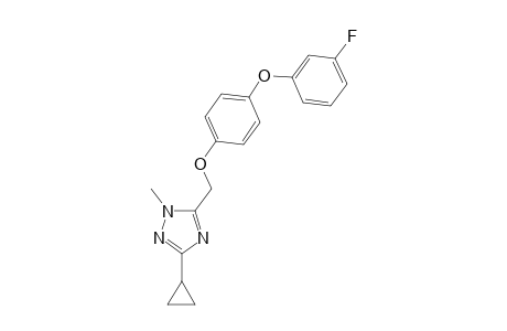 1H-1,2,4-Triazole, 3-cyclopropyl-5-[[4-(3-fluorophenoxy)phenoxy]methyl]-1-methyl-