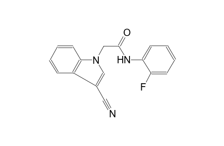 1H-indole-1-acetamide, 3-cyano-N-(2-fluorophenyl)-