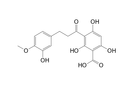 1-(2,4,6-Trihydroxy-5-(carboxy)phenyl)-3-(3-hydroxy-4-methoxyphenyl)propanone