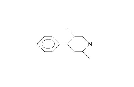 1(eq),2(eq),5(ax)-Trimethyl-4(eq)-phenyl-piperidine