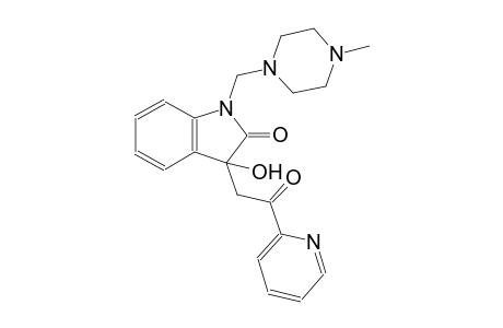 2H-indol-2-one, 1,3-dihydro-3-hydroxy-1-[(4-methyl-1-piperazinyl)methyl]-3-[2-oxo-2-(2-pyridinyl)ethyl]-