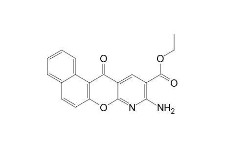 Ethyl 9-amino-12-oxo-12H-benzo[5,6]chromeno-[2,3-b]pyridine-10-carboxylate