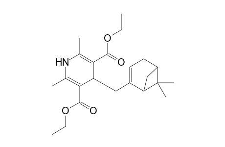 Diethyl 2,6-dimethyl-4-[(6,6-dimethylbicyclo[3.1.1]hept-2-en-2-yl)methyl]-1,4-dihydropyridine-3,5-dicarboxylate