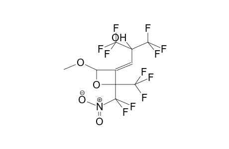 2-TRIFLUOROMETHYL-2-DIFLUORONITROMETHYL-4-METHOXY-3-[2,2-BIS(TRIFLUOROMETHYL)-2-HYDROXYETHYLIDENE]-1-OXACYCLOBUTANE