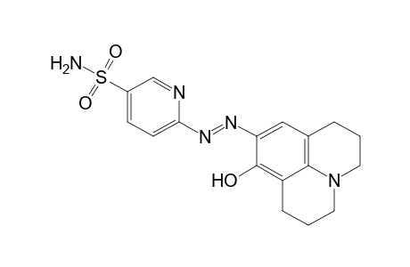 3-Pyridinesulfonamide, 6-[2-(2,3,6,7-tetrahydro-8-hydroxy-1H,5H-benzo[ij]quinolizin-9-yl)diazenyl]-