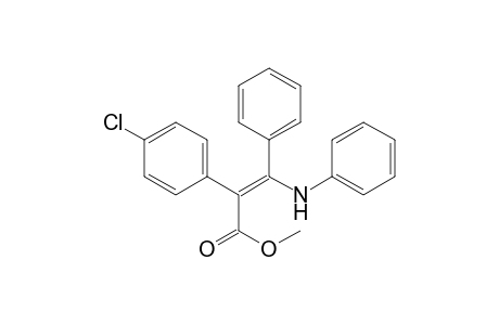 (Z)-3-anilino-2-(4-chlorophenyl)-3-phenyl-2-propenoic acid methyl ester