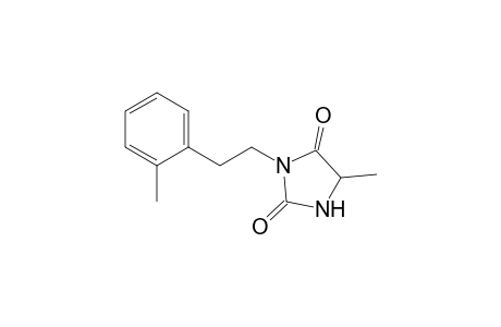 3-[.beta.-(2-methylphenyl)ethyl]-5-methylimindazolidine-2,4-dione