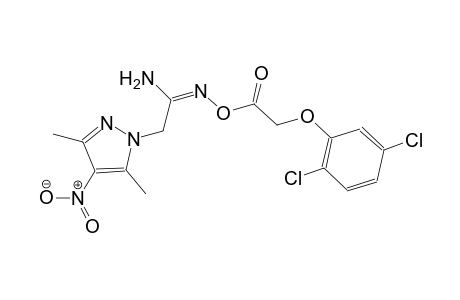 (1E)-N'-{[(2,5-dichlorophenoxy)acetyl]oxy}-2-(3,5-dimethyl-4-nitro-1H-pyrazol-1-yl)ethanimidamide
