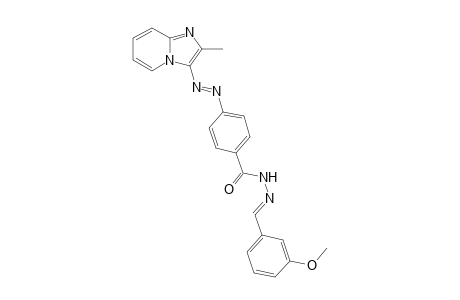 4-[(2"-Methylimidazo[1,2-a]pyridine-3"-yl)azo]benzoic acid-(3'-methoxyphenyl)-meth-(E)-ylidene-hydrazide
