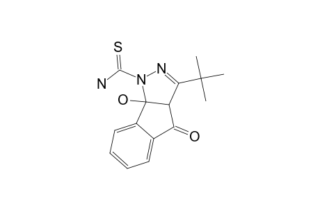 1-Thiocarbamoyl-3-tert.-butyl-3a,8b-dihydro-8b-hydroxy-indeno-[1,2-C]-pyrazol-4-one