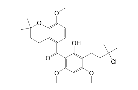 Methanone, [3-(3-chloro-3-methylbutyl)-2-hydroxy-4,6-dimethoxyphenyl](3,4-dihydr o-8-methoxy-2,2-dimethyl-2H-1-benzopyran-5-yl)-