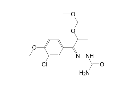 .alpha.-(p-Methoxy-m-chlorophenyl)-.alpha.,.alpha.'-dimethoxypropanone semicarbazone