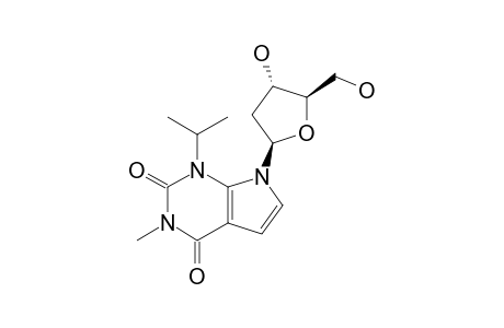 7-(2'-DEOXY-BETA-D-ERYTHROPENTOFURANOSYL)-1-ISOPROPYL-3-METHYLPYRROLO-[2,3-D]-PYRIMIDINE-2,4-DIONE