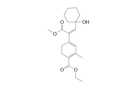 Methyl 2-(4'-Ethoxycarbonyl-3'-methyl-1',3'-cyclohexadienyl)-3-(1"-hydroxycyclohexyl)-2-propenoate