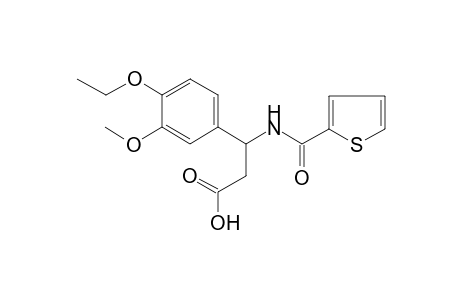 3-(4-Ethoxy-3-methoxy-phenyl)-3-(2-thenoylamino)propionic acid