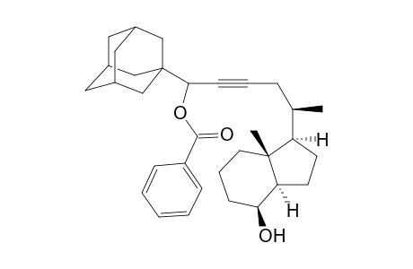 (5R)-(1RS)-1-{(Adamantan-1-yl)-5-[(1'R,3a'R,4'S,7a'R)-4'-hydroxy-7a'-methyloctahydro-1H-inden-1'-yl]}hex-2-yn-1-yl Benzoate