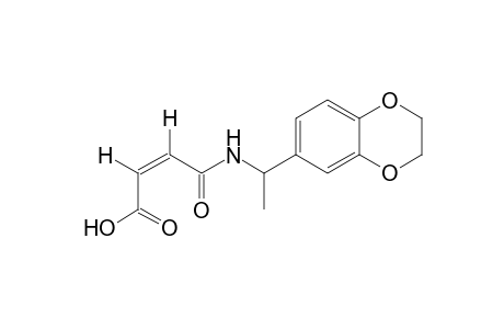 N-[1-(1,4-benzodioxan-6-yl)ethyl]maleamic acid