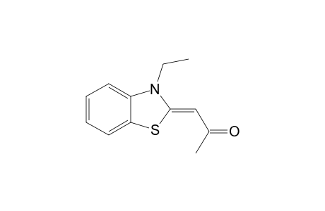 (1Z)-1-(3-ethyl-1,3-benzothiazol-2-ylidene)acetone