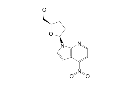 1-(2,3-DIDEOXY-BETA-D-GLYCERO-PENTOFURANOSYL)-4-NITRO-1H-PYRROLO-[2,3-B]-PYRIDINE