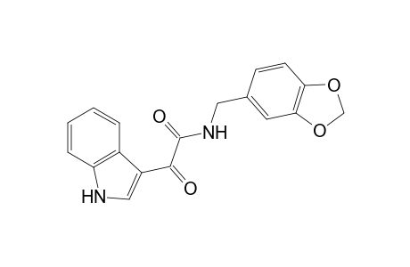 1H-Indole-3-acetamide, N-(1,3-benzodioxol-5-ylmethyl)-.alpha.-oxo-