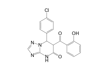 7-(4-Chlorophenyl)-6-[(2-hydroxyphenyl)carbonyl]-6,7-dihydro[1,2,4]triazolo[1,5-a]pyrimidin-5(4H)-one