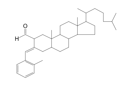 17-(1,5-Dimethylhexyl)-10,13-dimethyl-3-(2-methylbenzylidene)hexadecahydrocyclopenta[a]phenanthrene-2-carboxaldehyde
