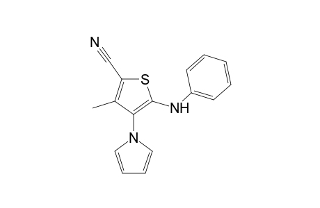 5-Anilino-3-methyl-4-(1H-pyrrol-1-yl)thiophene-2-carbonitrile