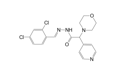 N'-[(E)-(2,4-dichlorophenyl)methylidene]-2-(4-morpholinyl)-2-(4-pyridinyl)acetohydrazide
