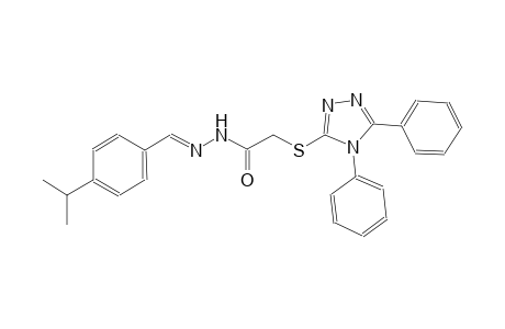 2-[(4,5-diphenyl-4H-1,2,4-triazol-3-yl)sulfanyl]-N'-[(E)-(4-isopropylphenyl)methylidene]acetohydrazide